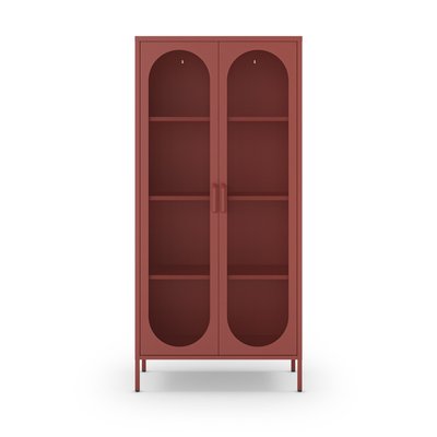 Vaisselier 2 portes en métal H170cm- ZIO DRAWER