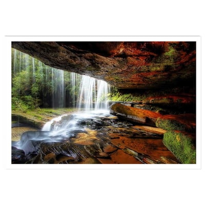 Affiche nature chute d'eau HEXOA