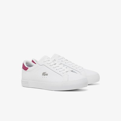 Sneakers Powercourt femme en cuir LACOSTE