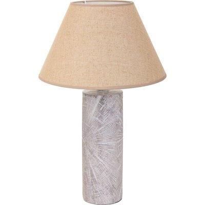 Lampe de table en polyresine blanche style contemporain argenté RECOLLECTION