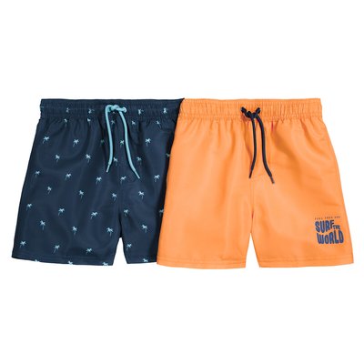 Lot de 2 shorts de bain LA REDOUTE COLLECTIONS