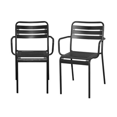 Fauteuil de jardin acier (lot de 2) AMÉLIA FAUTEUILS X2 SWEEEK