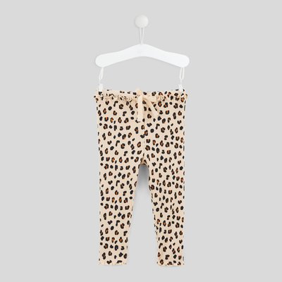 Legging côtelé imprimé en coton BIO GOTS BOUT'CHOU