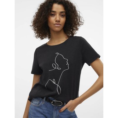 Camiseta con motivo, cuello redondo VERO MODA