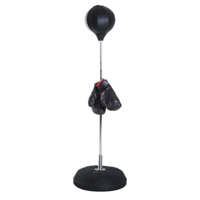 Ensemble de sac de frappe de boxe Acier Rouge HOMCOM