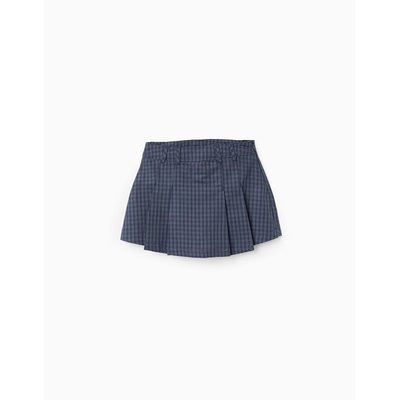 Jupe-Culotte Vichy avec Plis ZIPPY