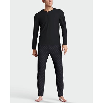 Pyjama long col rond boutonné IMPETUS