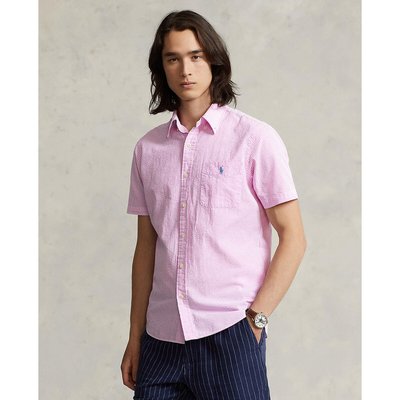 Chemisette en seersucker logo brodé POLO RALPH LAUREN