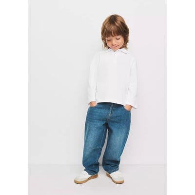 Polo coton à manches longues MANGO BABY