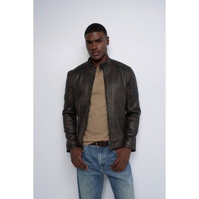 BLOUSON BIKER EFFET CUIR SALSA JEANS