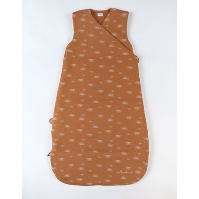 Gigoteuse 100 cm imprimé soleil en jersey, caramel NOUKIE'S