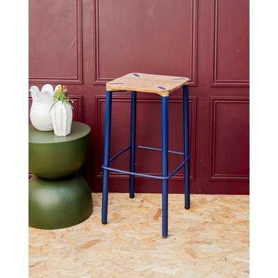 Tabouret haut en métal Axel N°459 - Bon état DEBONGOUT