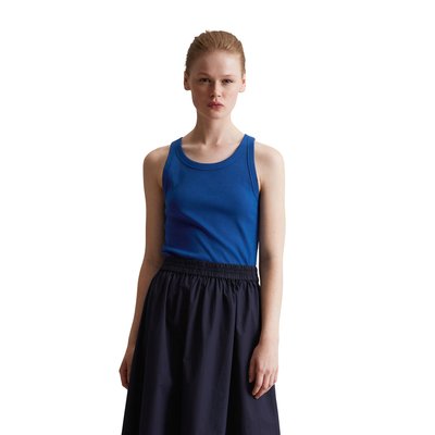 Débardeur côtelé slim en jersey stretch de coton bio MARC O’POLO DENIM