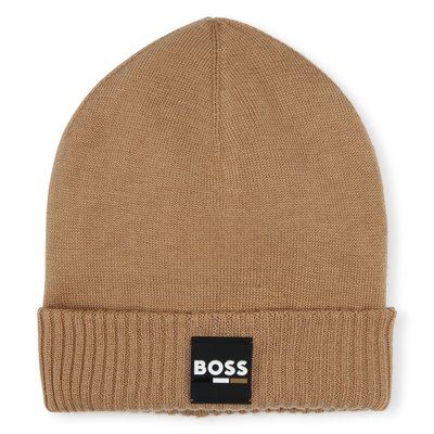 Bonnet tricot avec revers BOSS KIDSWEAR
