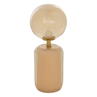 Lampe LED Marika ronde H.24cm beige ATMOSPHERA