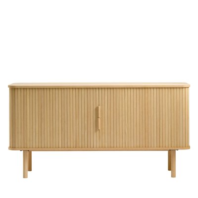 Buffet aux portes coulissantes en bois strié L160cm - CALLAN DRAWER