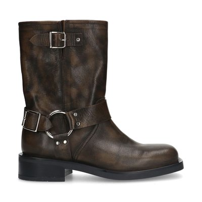 Bottines style motard avec boucles cheap