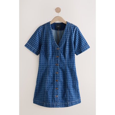 Robe en jean à col v NEXT