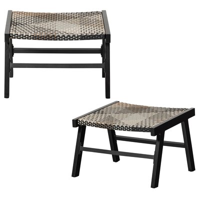Lot de 2 hocker de jardin en aluminium POM WOOOD