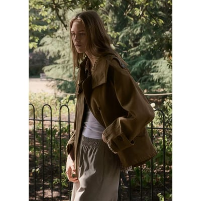 Parka denim à col cheminée MANGO