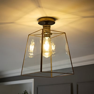 Sylvia Lantern Flush Ceiling Light SO'HOME