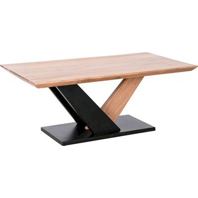 Table basse acacia et métal, Moderno RECOLLECTION