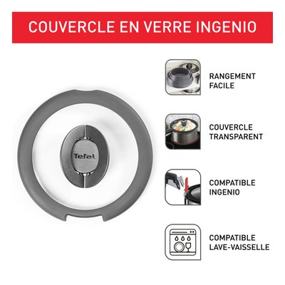 Couvercle Ø20 Cm Ingenio En Verre TEFAL