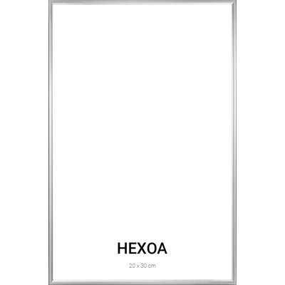 Cadre métal argenté 20x30cm HEXOA