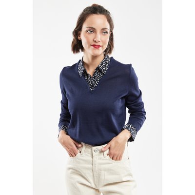 Pull trompe l'oeil - laine ARMOR-LUX