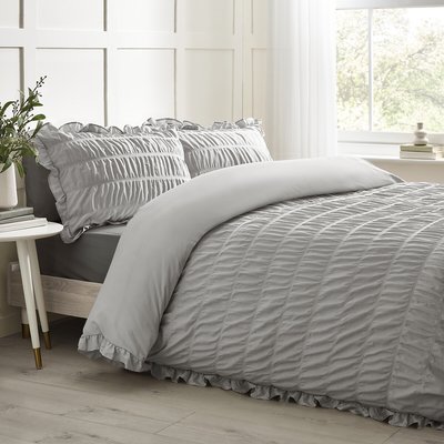 Seersucker Frill Duvet Cover Set CATHERINE LANSFIELD