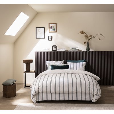 Parure de lit imprimée en percale de coton, ESQUISSE ESSIX