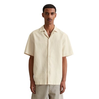 Chemise à manches courtes regular en mélange de lin et de coton bio MARC O’POLO DENIM