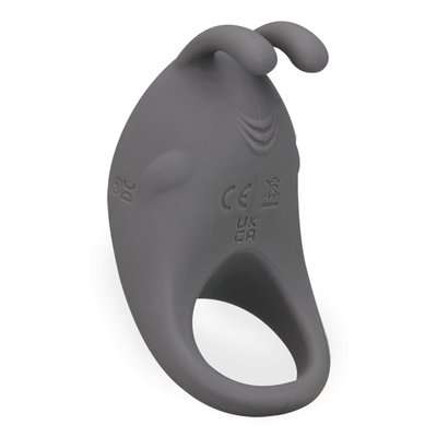 Anneau pénis ring vibrant en silicone Generous - Cockring penien pour homme et couple - Gris LOVE AND VIBES