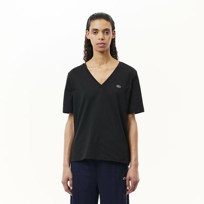 T-shirt casual scollo a V LACOSTE