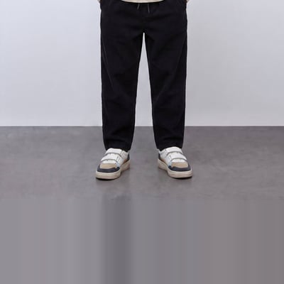 Pantalon taille élastiquée uni en coton MONOPRIX