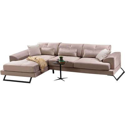 Canapé d'angle en tissu beige Frido HANAH HOME