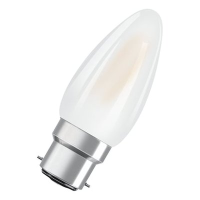 Ampoule Led Flamme Verre Dépoli Dimmable 4,5w=40w Blanc Chaud B22 OSRAM
