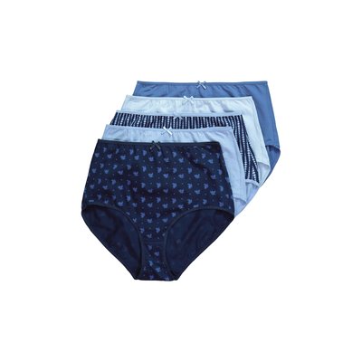 Culottes maxi, lot de 5, motif/uni ULLA POPKEN