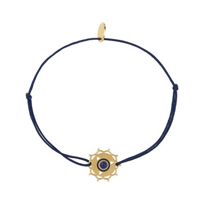 Bracelet cordon chakras "i speak" lapis lazuli CAROLINE NAJMAN