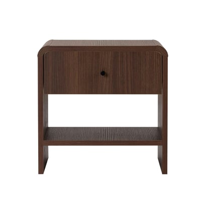 Table de chevet vintage en bois, 1 tiroir MARFA PIER IMPORT