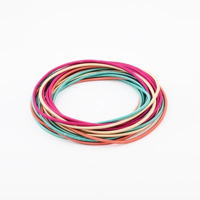 Set de 20 bracelets ressorts multicolores BALABOOSTE