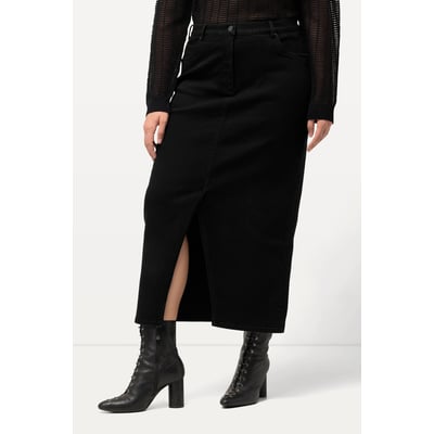 Jupe midi en jean. Base fendue ULLA POPKEN