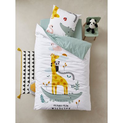 Parure housse de couette + taie d'oreiller enfant HAPPY'RAMIDE VERTBAUDET