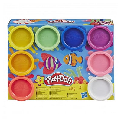 8 pots arc-en-ciel PLAY DOH