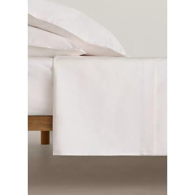 Drap plat en 100 % coton satin Lit 135/140 cm MANGO HOME