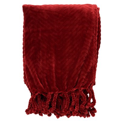 Plaid Ziggy - Rouge, 140x180 cm DUTCH DECOR