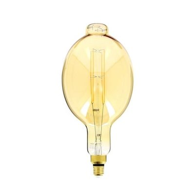 Ampoule Led Giant (bt180) / Vintage Au Verre Ambré, Dimmable, Culot E27, 8w Cons. (60w Eq.), 800 Lumens, Lumière Blanc Chaud XANLITE