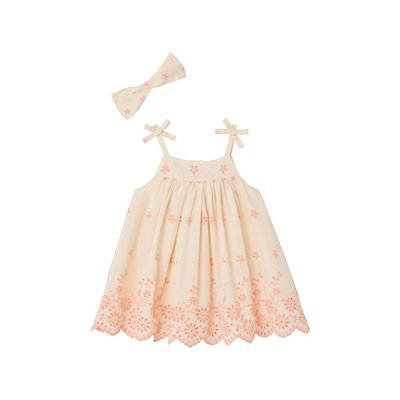 Robe brodée et son bandeau assorti VERTBAUDET