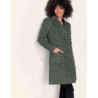 Manteau velours imprimé mi-long BARINA LA FIANCÉE