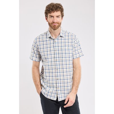 Chemise à carreaux manches courtes en coton ARMOR-LUX
